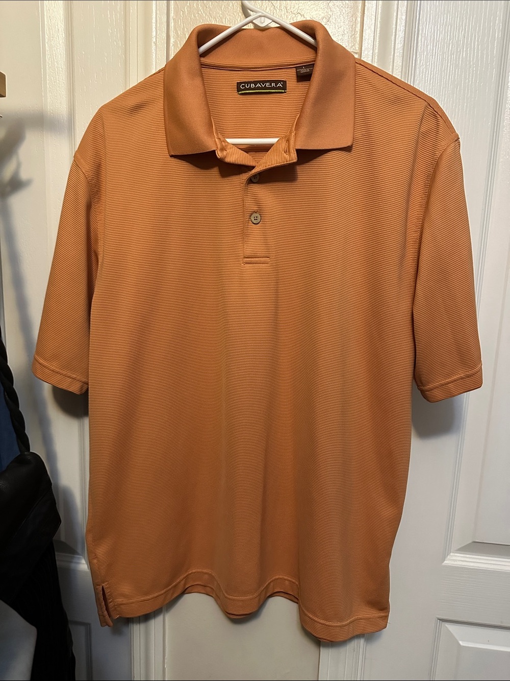 Cubavera Men's Burnt Orange Short-Sleeve Polo